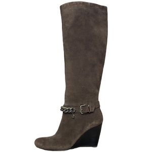 BCBGeneration Merryl Brown Suede Wedge Winter Boots size 7 1/2